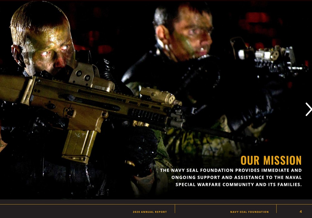 The Navy Seal Foundation communicates their mission in their annual report