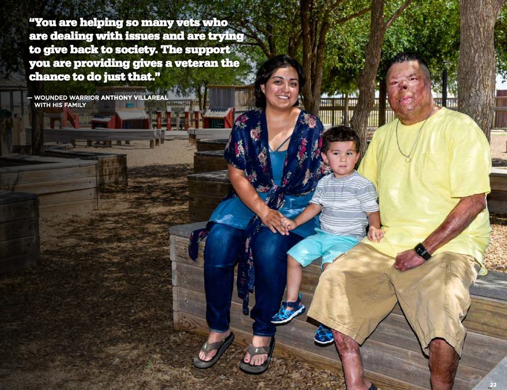 Wounded Warrior Project uses high quality images in their annual report