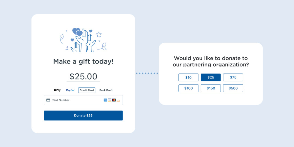 Example of a cross sell