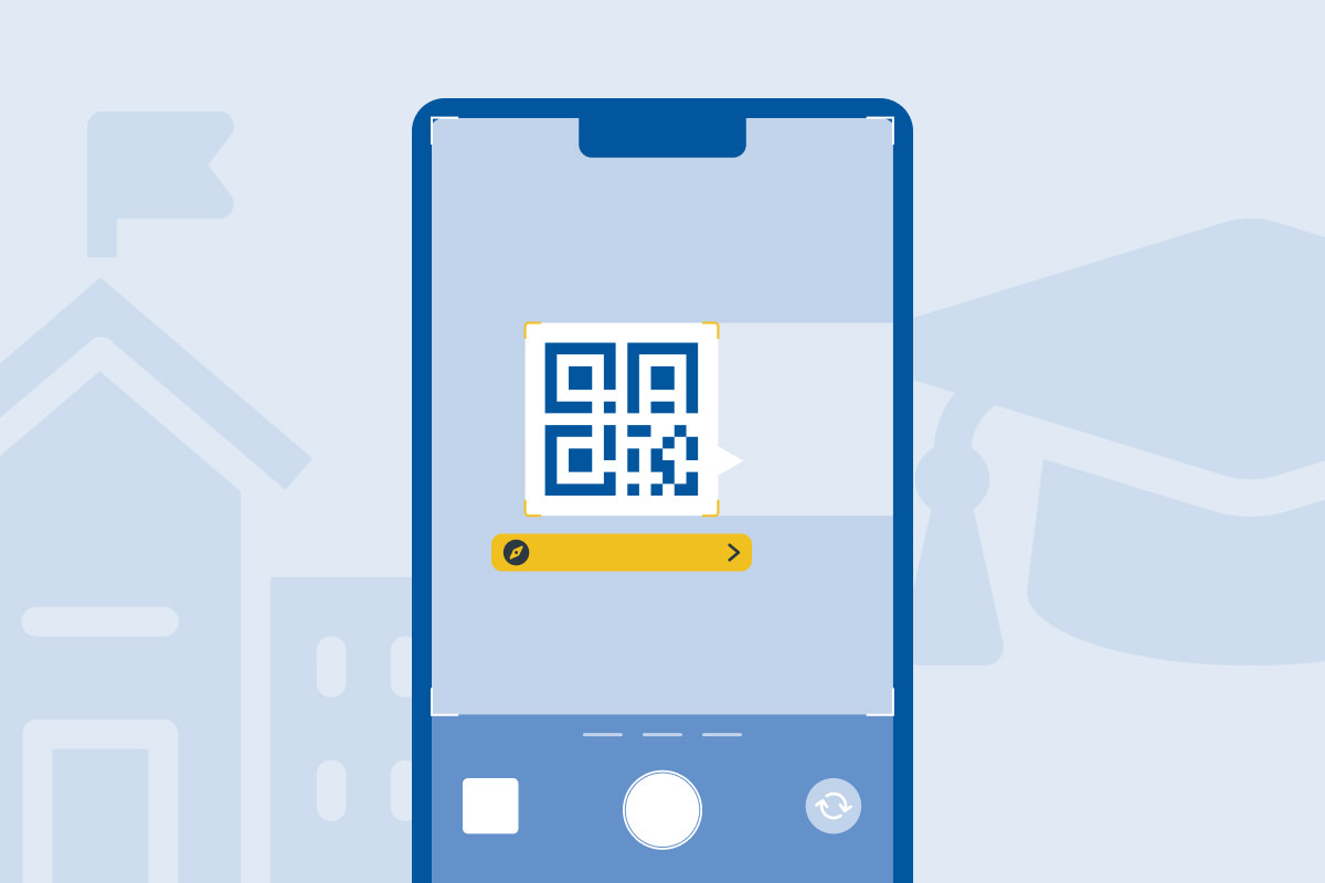 Higher education marketing QR codes
