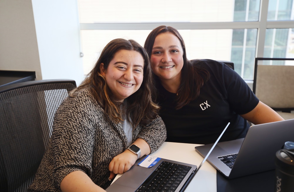 Anedot team members smiling together