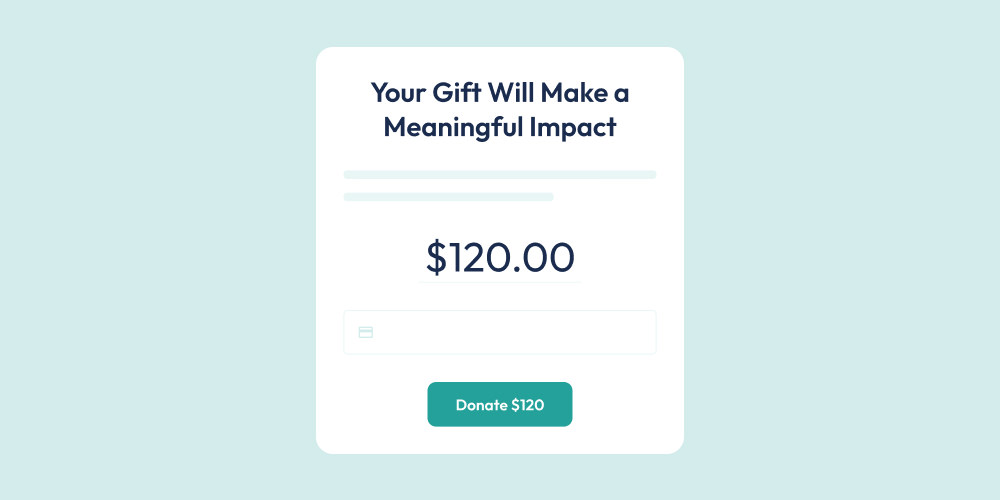 Utilize a strong call to action on your donation page