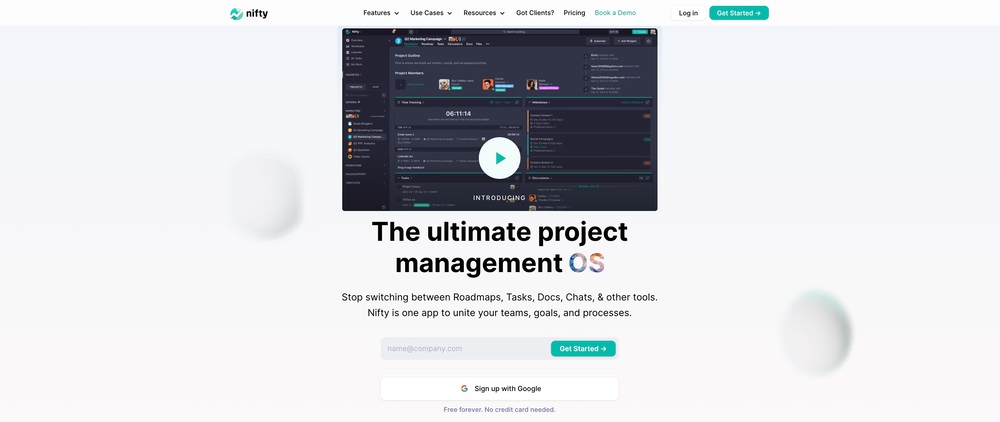 Nifty is a great project management software for nonprofits