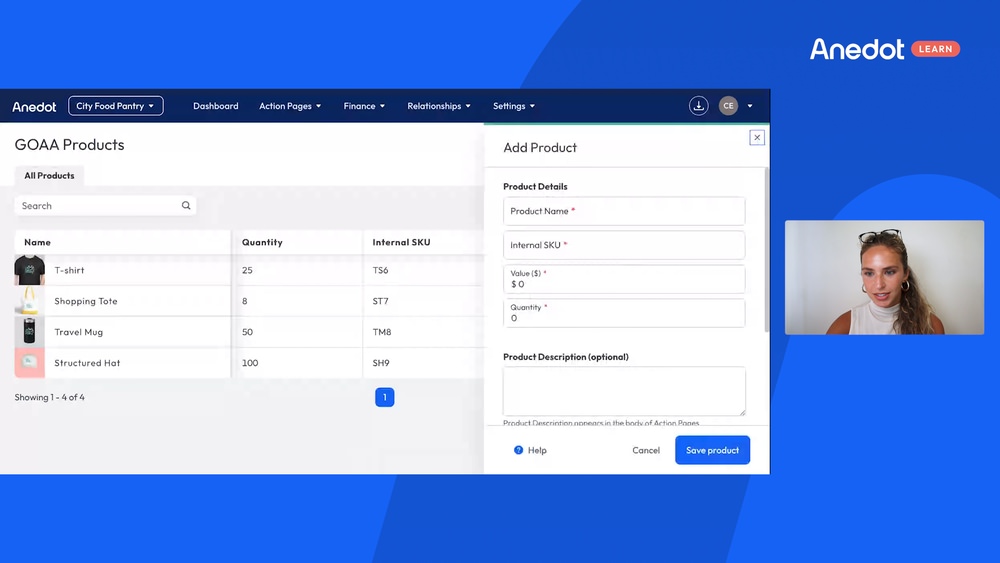 How to set up Gift of Any Amount