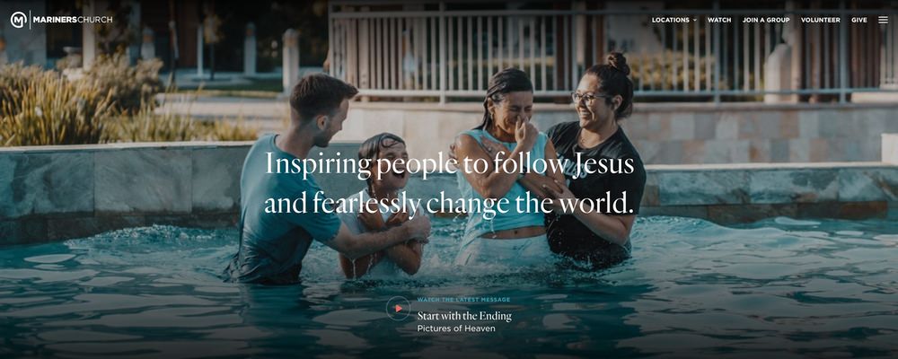 Best church websites - Mariners Church