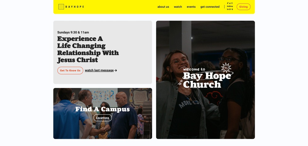 Best church websites - Bayhope.Church