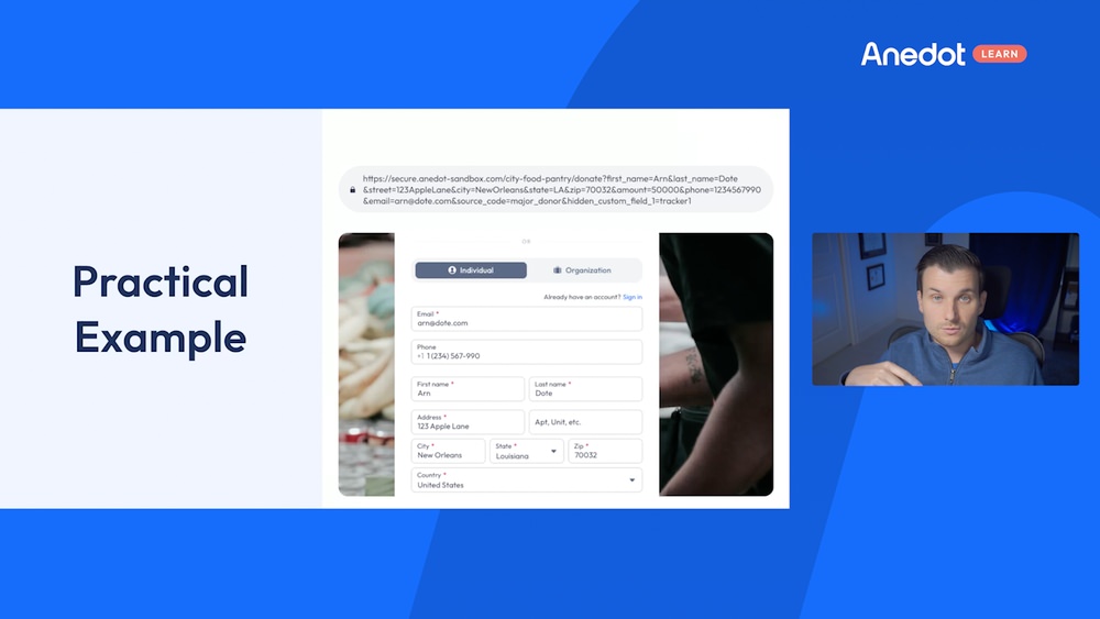 How do I use URL parameters to improve page conversions?