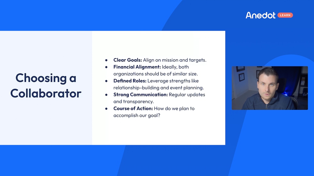 How to choose a collaborator for teamwork fundraising